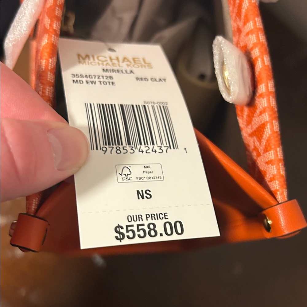 Michael Kors Ombré Orange Tote - Picture 4 of 7